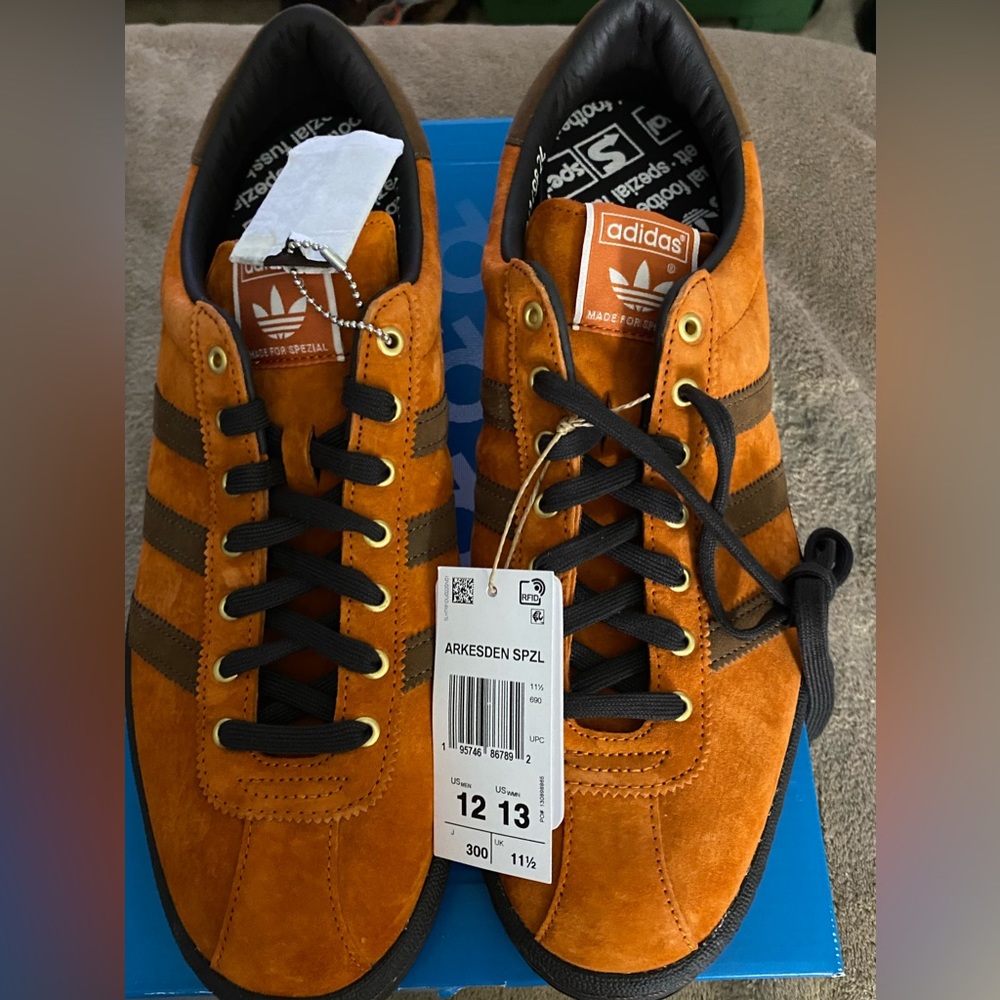 Adidas Arkesden SPZL US Mens Size 12 Fox Red/Brown/Black Suede Spezial Line.